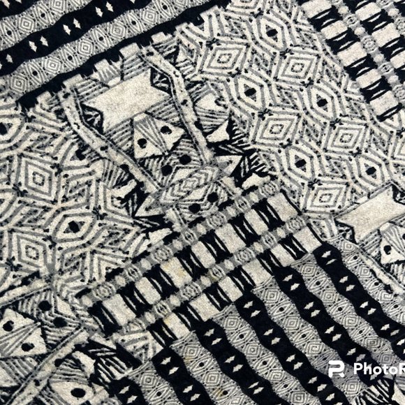 Vintage Ralph Lauren Jeans Co. Sleeveless Geometric Print Cotton Maxi Dress Sz M - Picture 7 of 10